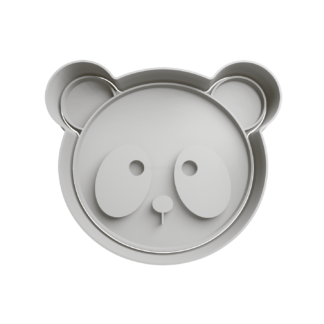 Osito Panda Cabeza Cortador De Galletas