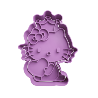 Hello Kitty con Corazon Cortador de Galletas