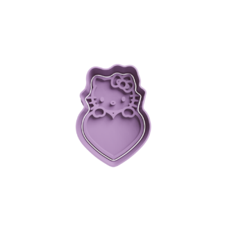 Hello Kitty con Corazón 4.5cm Cortador de Galletas