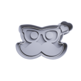 Mostacho y Lentes Cortador de Galletas