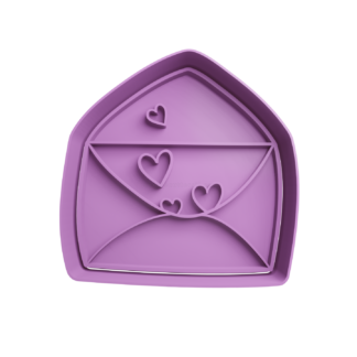 Carta con Corazones Cortador de Galletas