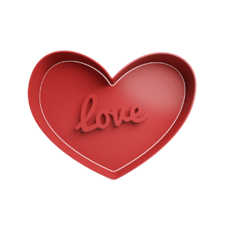 Corazón Love Cortador de Galletas