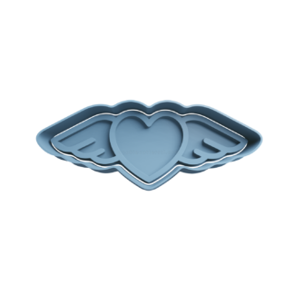 Corazón con Alas Cortador de Galletas