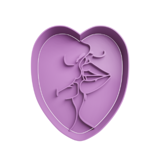 Corazón Beso Cortador de Galletas