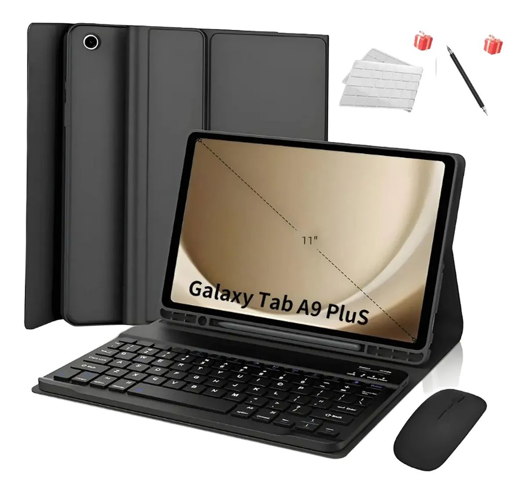 FUNDA CON TECLADO Y MOUSE TABLET SAMSUNG TAB A9 PLUS